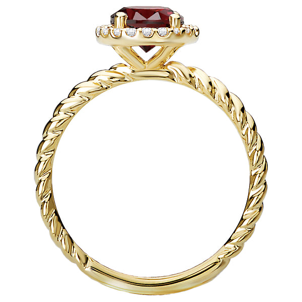 Ladies Fashion Garnet Ring