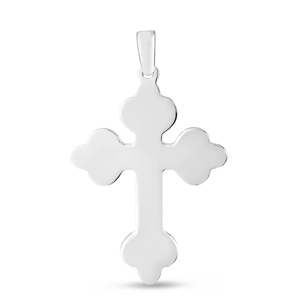 Silver Bottoni Cross Pendant