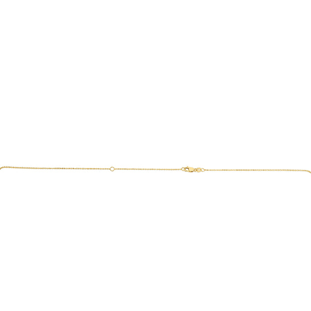 14K Gold 1mm Extendable Bead Chain