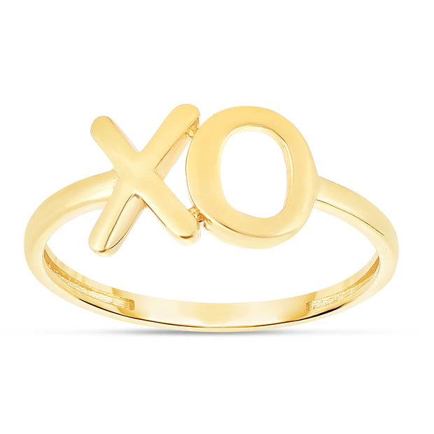 14K Gold ""XO"" Ring