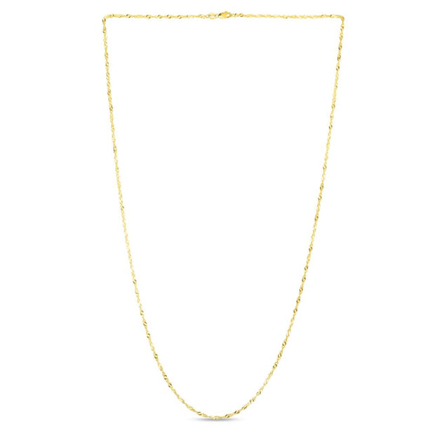 10K Gold 1.5mm Singapore Chain