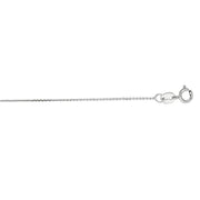 10K Gold 0.87mm Diamond Cut Cable Chain