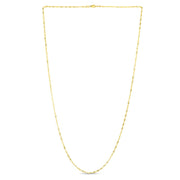 10K Gold 1.8mm Singapore Chain