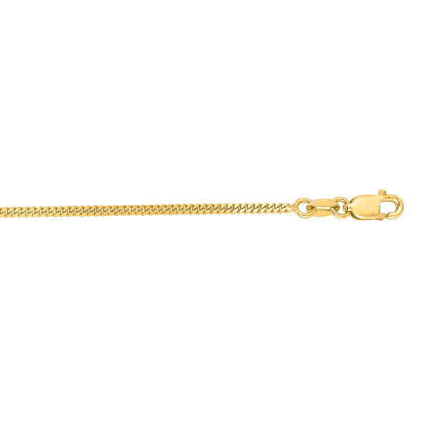 10K Gold 1.4mm Gourmette Chain