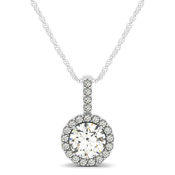 Halo Diamond Pendant