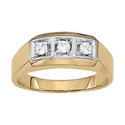 Platinum 1/3 ct tw Three Stone Diamond Ring