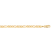 10K Gold 3.7mm Figaro Chain