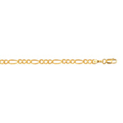 10K Gold 3.7mm Figaro Chain