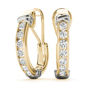 J-Hoops Diamond Earring