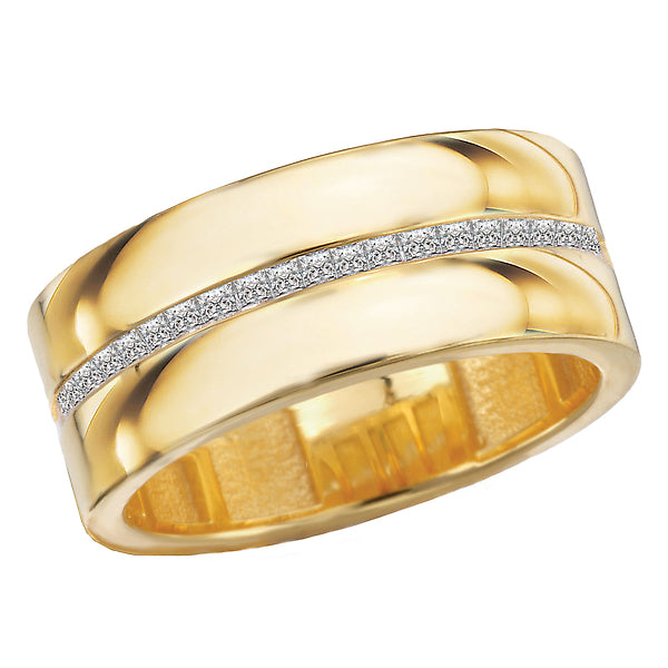 Ladies Fashion Wide Band Diamond Ring