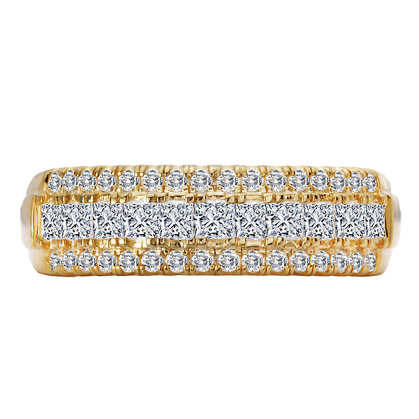 Triple Row Diamond Fashion Band