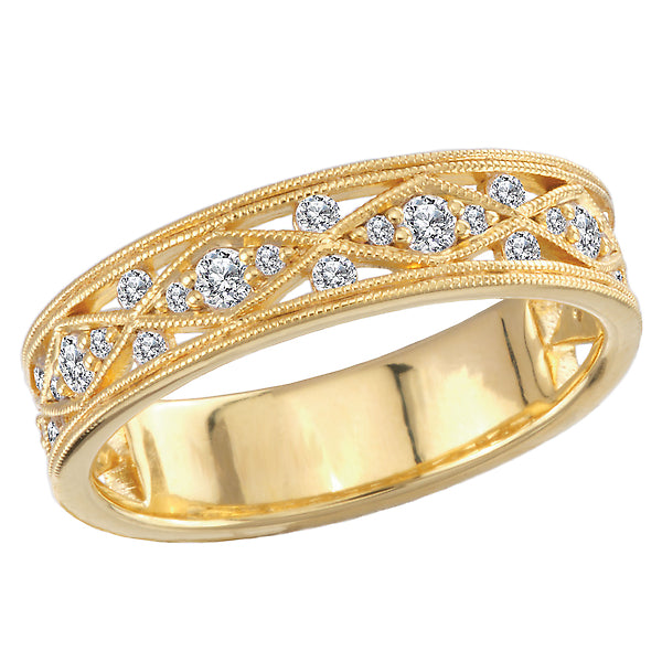 Argyle Patterned Diamond Fashion Ring