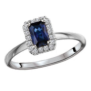 Ladies Fashion Gemstone and Diamond Ring