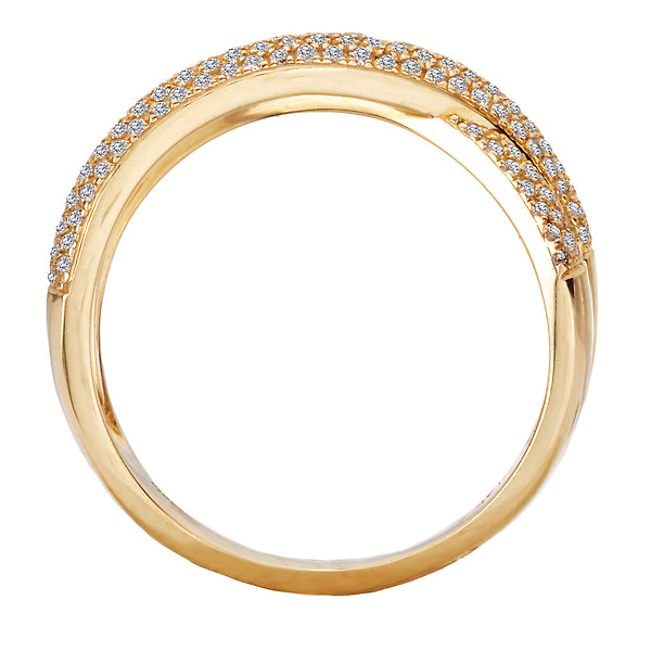 Twisted Diamond Fashion Ring