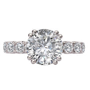 8-Stone Semi-Mount Diamond Engagement Ring