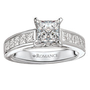 Peg Head Semi-Mount Diamond Ring