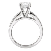 Peg Head Semi-Mount Diamond Ring