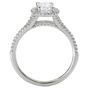 Halo Semi-Mount Diamond Ring