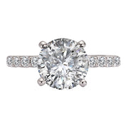 Peg Head Semi-Mount Diamond Ring