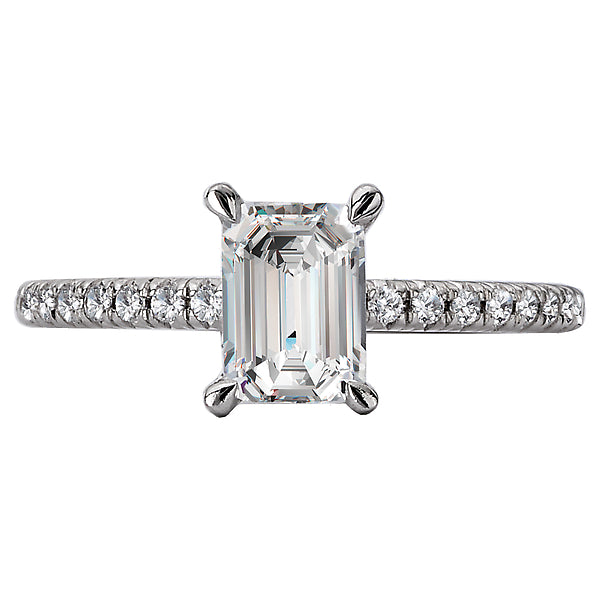 Peg Head Semi-Mount Diamond Ring