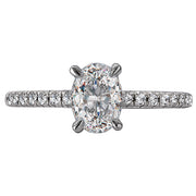 Peg Head Semi-Mount Diamond Ring