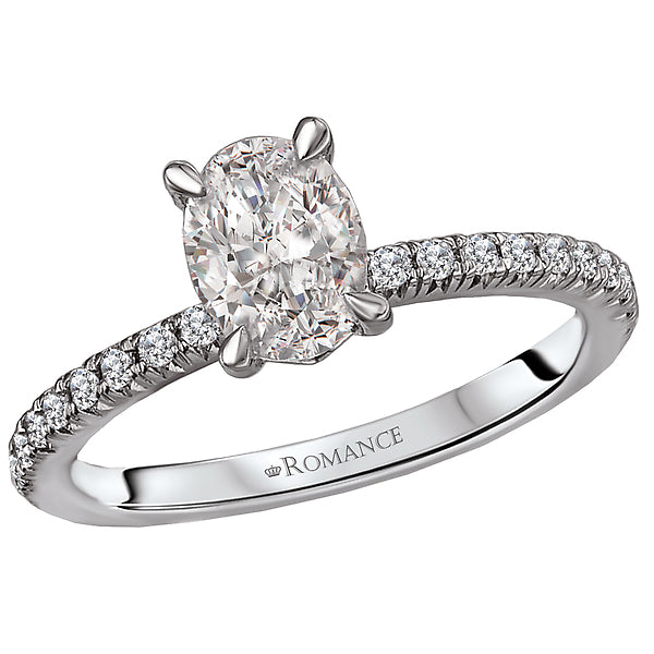 Peg Head Semi-Mount Diamond Ring