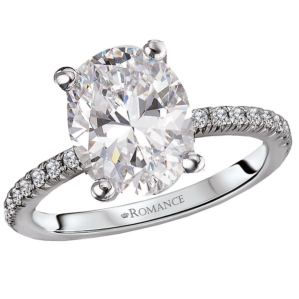 Peg Head Semi-Mount Diamond Ring