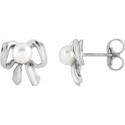 14K Gold Cultured Freshwater Pearl Earrings