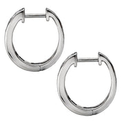 Ladies Fashion Diamond Hoop Earrings