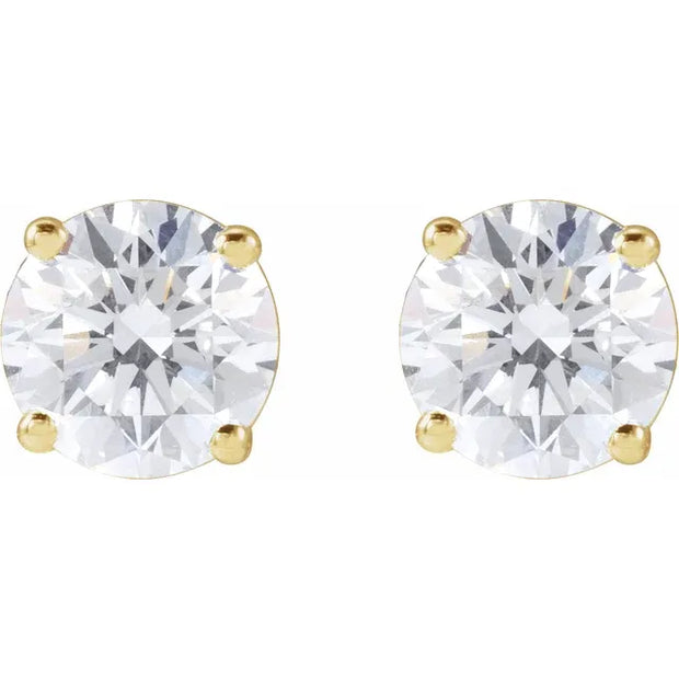 Lab-Grown Diamond Studs in 14K Gold