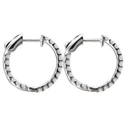 Ladies Fashion Diamond Hoop Earrings