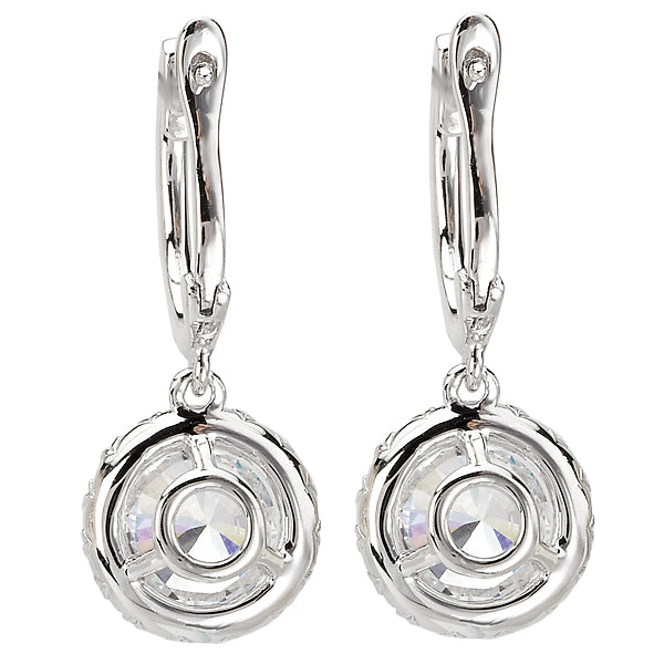 Ladies Diamond Halo Earrings