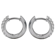 Ladies Diamond Huggie Earrings