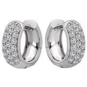 Ladies Diamond Huggie Earrings