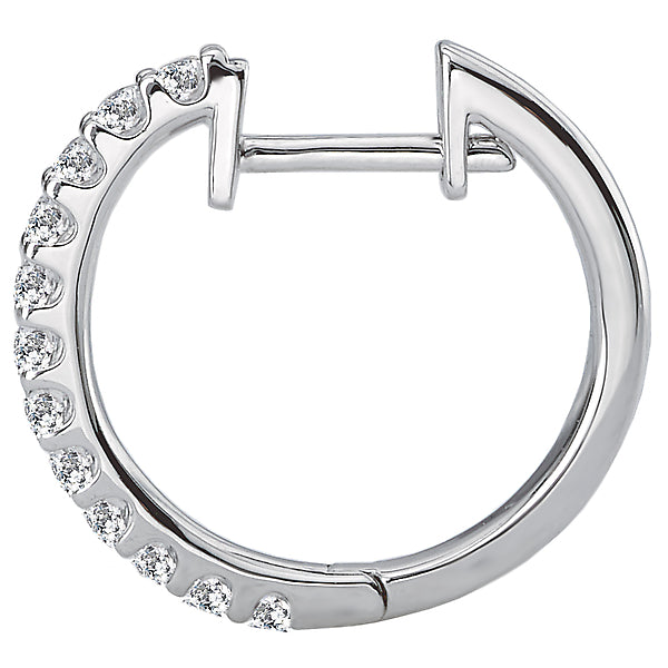 Diamond Hoop Earrings