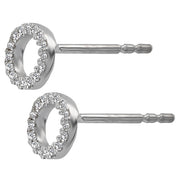 Ladies Fashion Diamond Halo Earrings