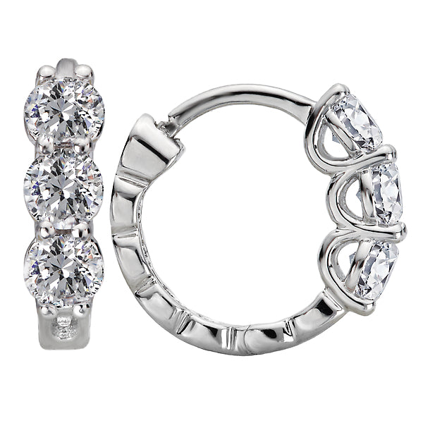 Diamond Hoop Earrings