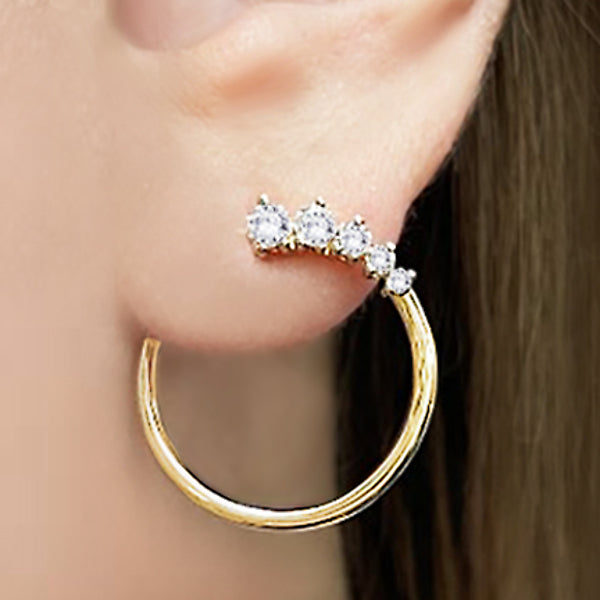 Ladies Fashon Diamond Earrings