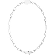 Engravable Oval Paperclip Chain Bracelet - 7" | 14K Gold or Sterling Silver