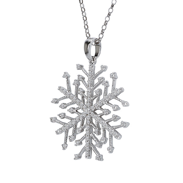 Diamond Snowflake Pendant