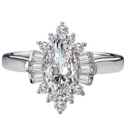 Halo Semi-Mount Diamond Ring