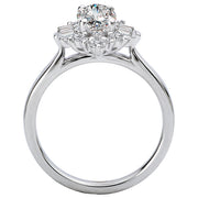 Halo Semi-Mount Diamond Ring