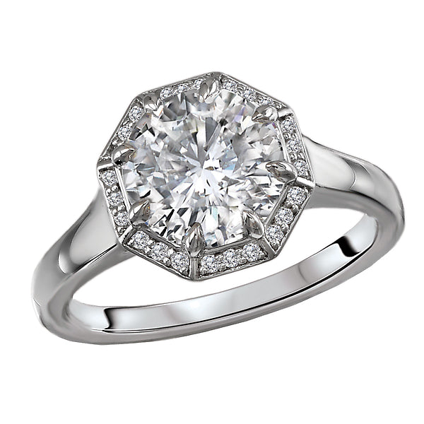 Semi-Mount Diamond Engagement Ring