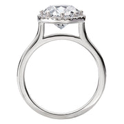 Halo Semi-Mount Diamond Engagement Ring