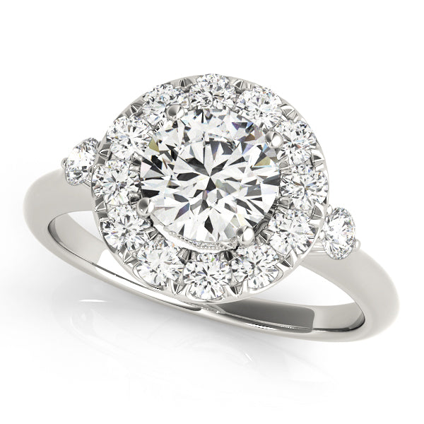 Halo Diamond Engagement Ring