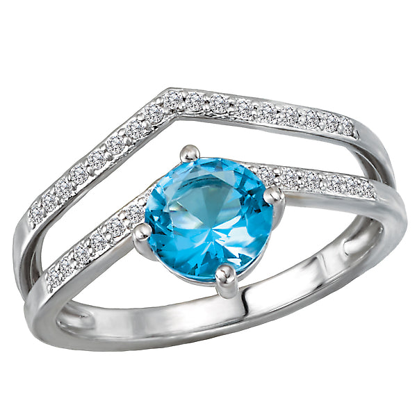 Ladies Fashion Gemstone Ring