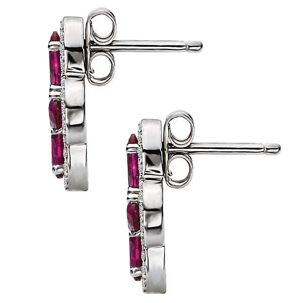 Ladies Fashion Gemstone Earrings