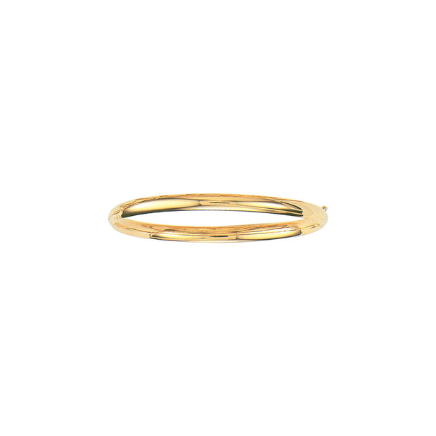 10K Gold Polished Bangle