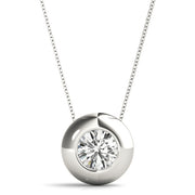 1.0 CT Round Diamond Solitaire Pendant