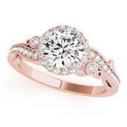 Halo Diamond Engagement Ring